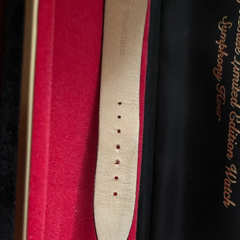 Seiko Gold-Tone Watch with Black Strap - Picture 4 of 7